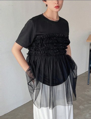 Tricou Shein FRIFUL, negru