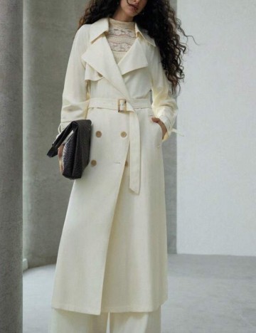 Trench Shein MOTF, crem