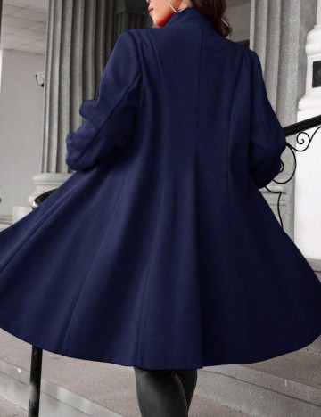 Palton Shein Curve+, albastru