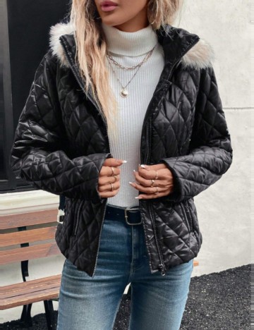 Geacă Shein Emery Rose, negru