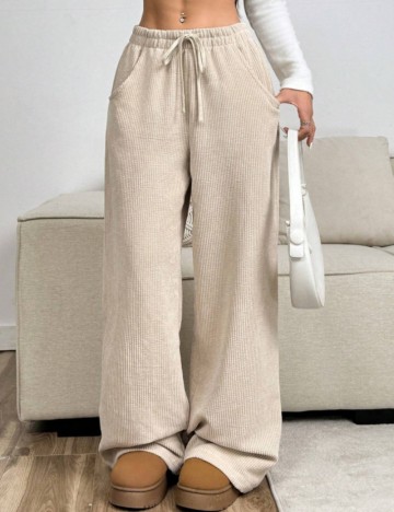 Pantaloni Shein Curve+, bej