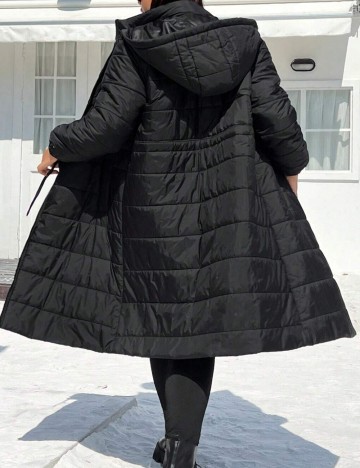 Geacă Shein Curve+, negru
