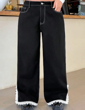 Jeans Shein Curve+, negru