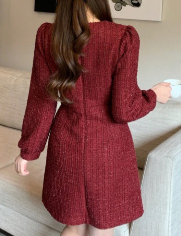 Rochie mini Shein DAZY, vișiniu