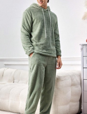 Compleu pijamale Shein, verde