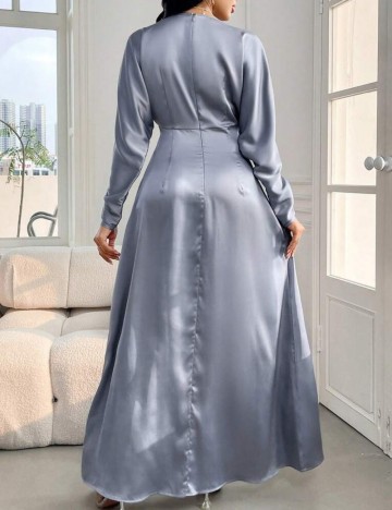 Rochie maxi Shein Modelyn, albastru prafuit