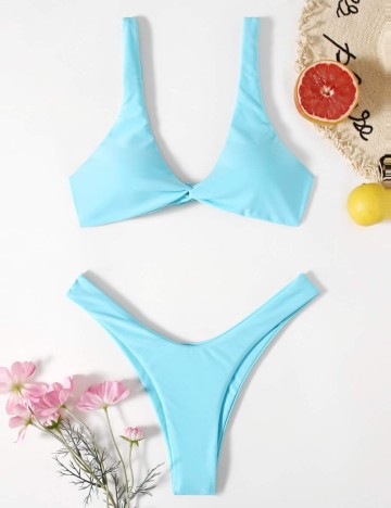 Costum de baie Shein, albastru