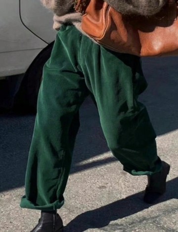 Pantaloni Shein Curve+, verde