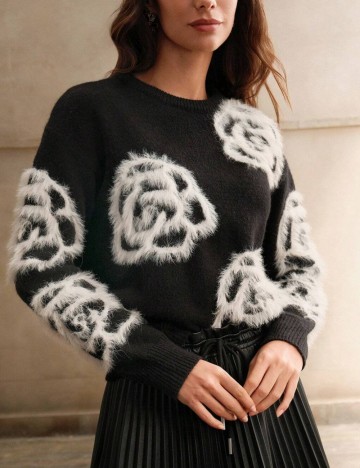 Pulover Shein Anewsta, negru