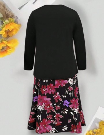 Set rochie și bolero Shein Curve+, mix culori