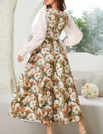 Rochie midi Shein, mix culori