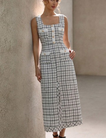 Rochie midi Shein, mix culori