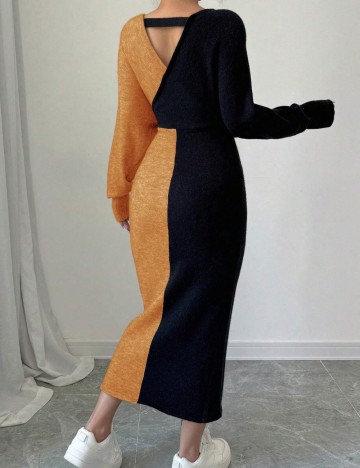 Rochie maxi Shein, mix culori