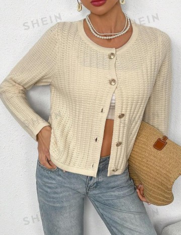 Cardigan Shein, crem