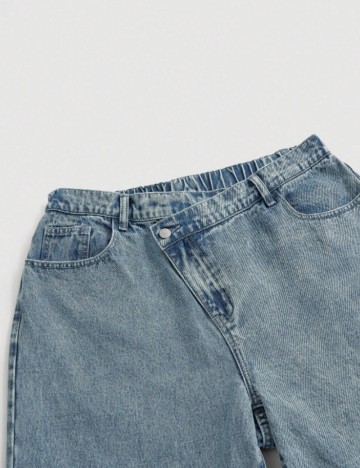 Jeans Shein Curve+, albastru
