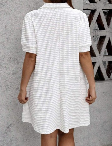 Rochie mini Shein Curve+, alb