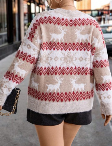 Pulover Shein Curve+, mix culori