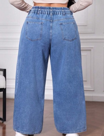 Jeans Shein Curve+, albastru