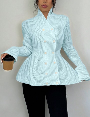 Cardigan Shein, albastru