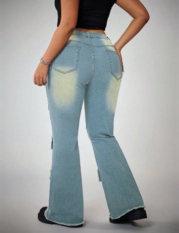 Jeans Shein Curve+, albastru