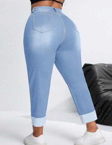 Jeans Shein Curve+, albastru