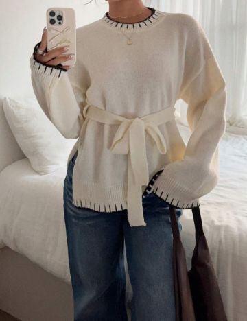 Pulover Shein, crem