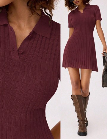 Rochie mini Shein Forever, vișiniu