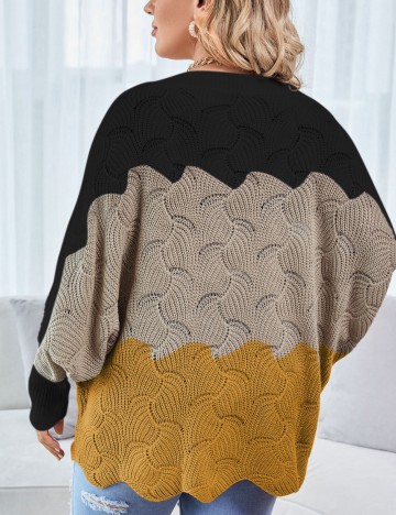 Pulover Shein Curve+, mix culori