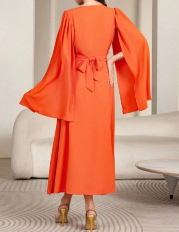 Rochie maxi Shein, portocaliu