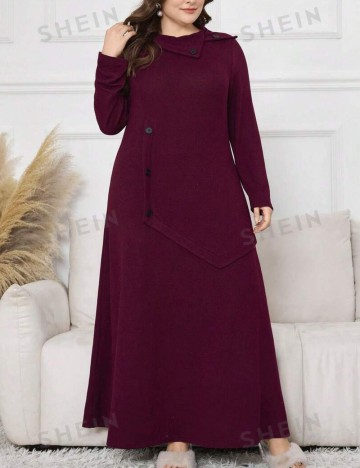 Rochie maxi Shein Curve+, vișiniu