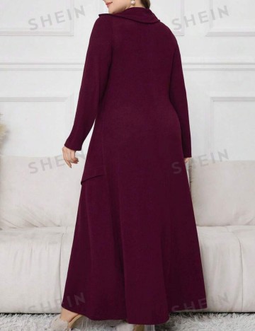Rochie maxi Shein Curve+, vișiniu