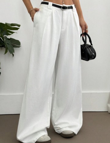 Jeans Shein, alb
