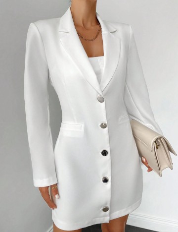 Rochie Tip Sacou Shein, alb