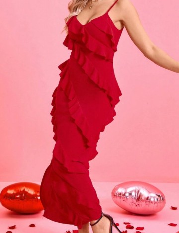 Rochie maxi Shein, roșu