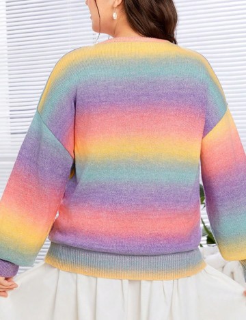 Pulover Shein Curve+, mix culori