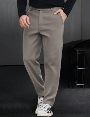 Pantaloni Shein MANFINITY, maro