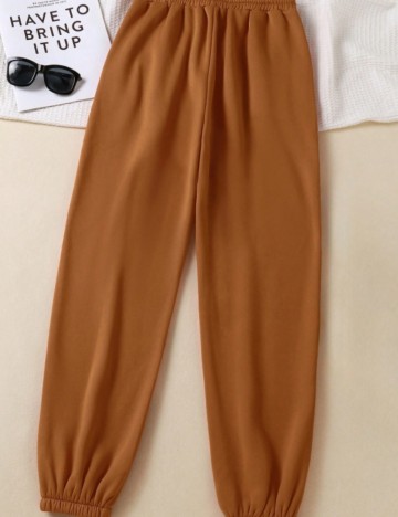 Pantaloni de trening Shein, portocaliu