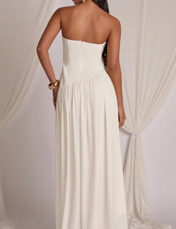 Rochie maxi Shein, crem