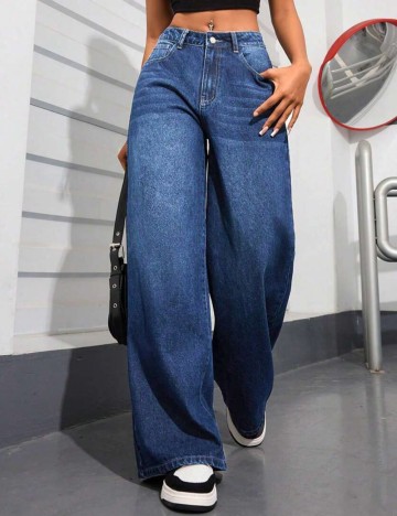 Jeans Shein, albastru