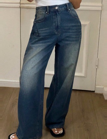 Jeans Shein DAZY, albastru