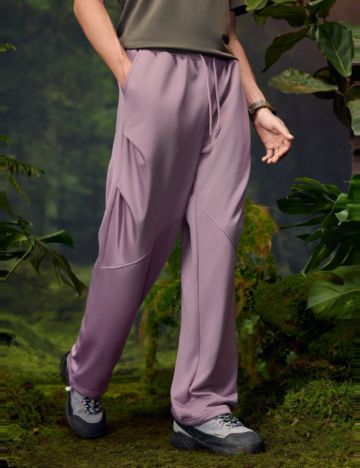 Pantaloni de trening Shein, mov