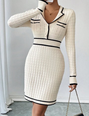 Rochie midi Shein, crem