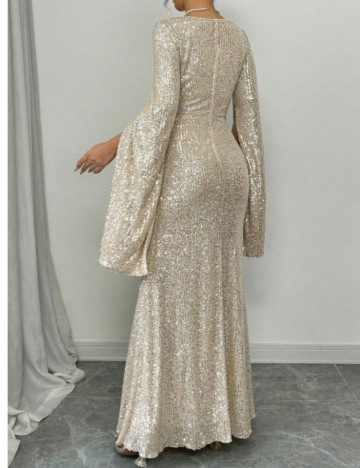 Rochie de ocazie Shein, crem