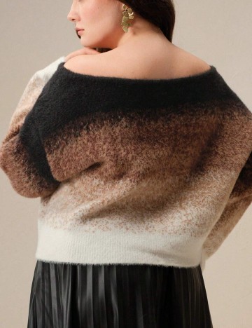 Pulover Shein Curve+, mix culori