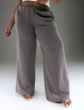 Pantaloni de trening Shein Curve+, gri