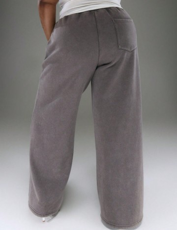 Pantaloni de trening Shein Curve+, gri