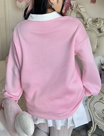 Pulover Shein Curve+, roz