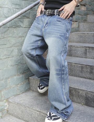 Jeans Shein, albastru