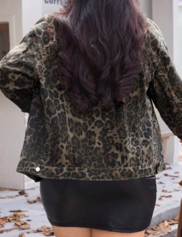 Geacă de blugi Shein Curve+, mix culori
