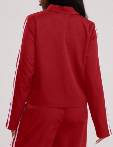 Bluză cu fermoar MUSERA by Shein, roșu